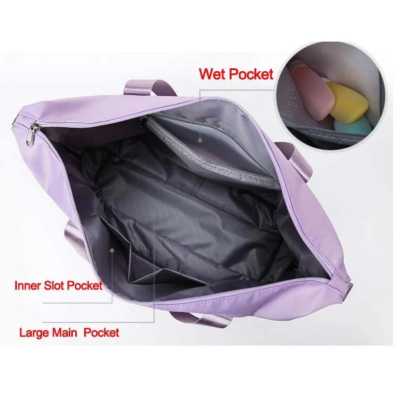 Her "Wish" Large Waterproof Beautiful Foldable Travel Bag