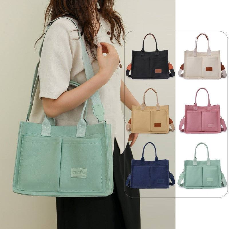 Her "Wish" Casual Canvas Large Crossbody Tote Shoulder Bag.