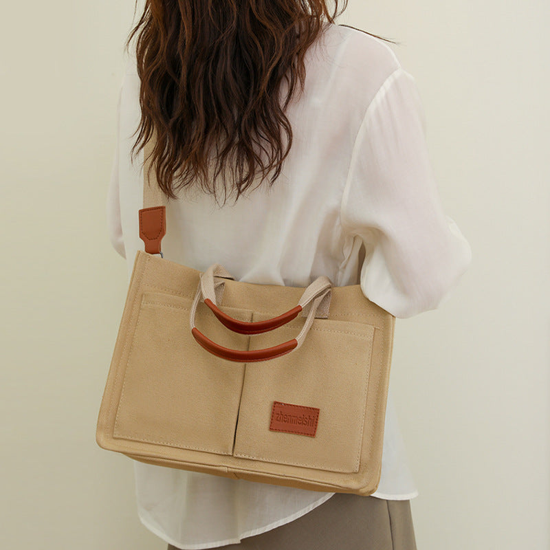 Her "Wish" Casual Canvas Large Crossbody Tote Shoulder Bag.