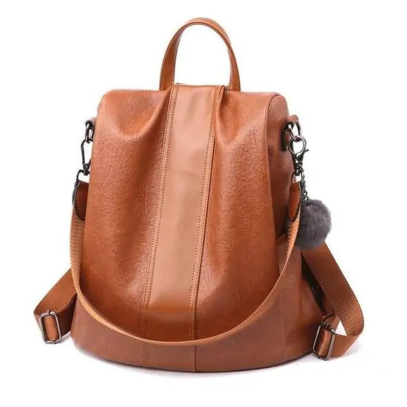 Her "Wish" Premium Leather Waterproof Backpack