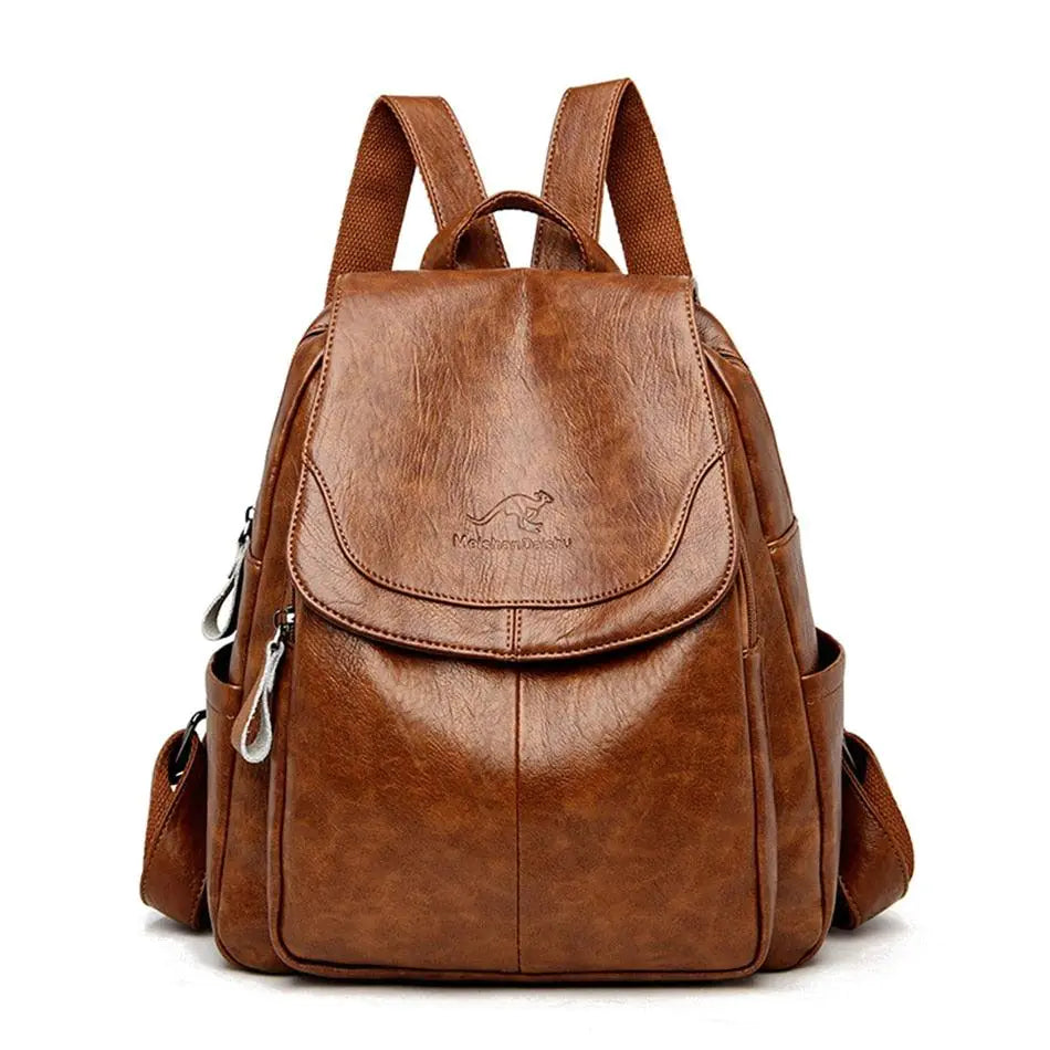 Her "Wish" Women's Vintage Leather Backpack - Aussie