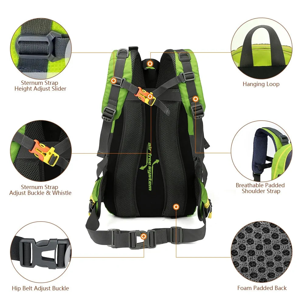 His "Wish" Waterproof Climbing Backpack