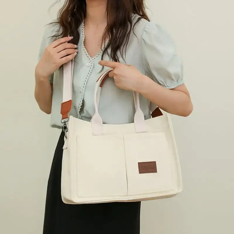 Her "Wish" Casual Canvas Large Crossbody Tote Shoulder Bag.