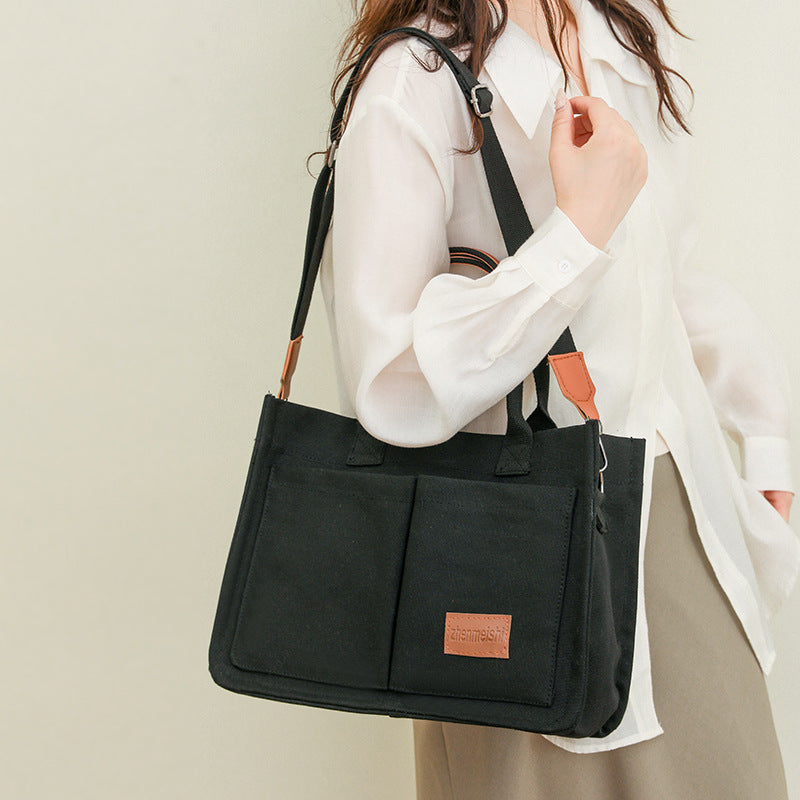 Her "Wish" Casual Canvas Large Crossbody Tote Shoulder Bag.