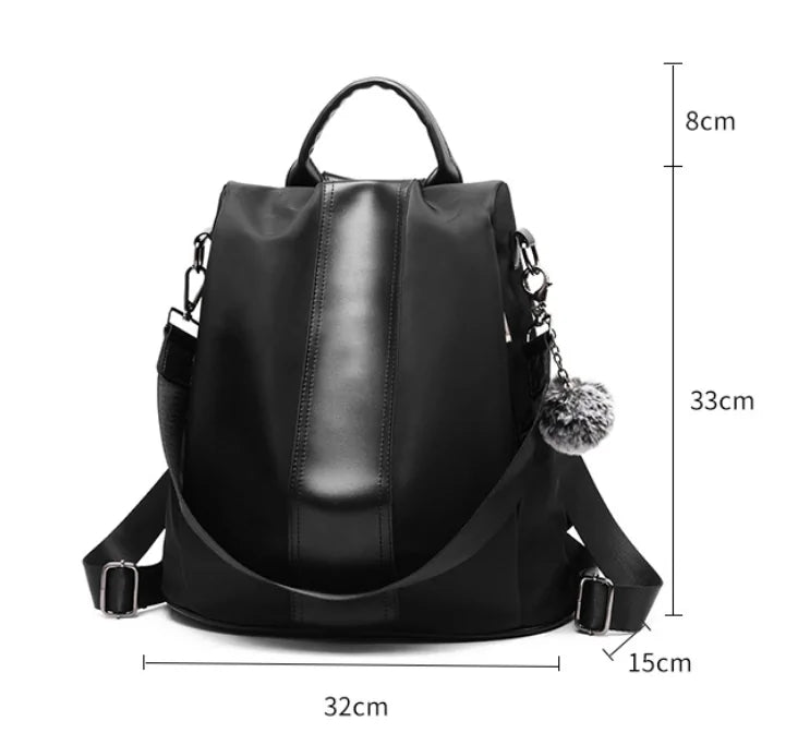 Her "Wish" Premium Leather Waterproof Backpack