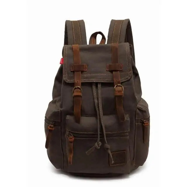 His "Wish" Vintage Canvas Backpack