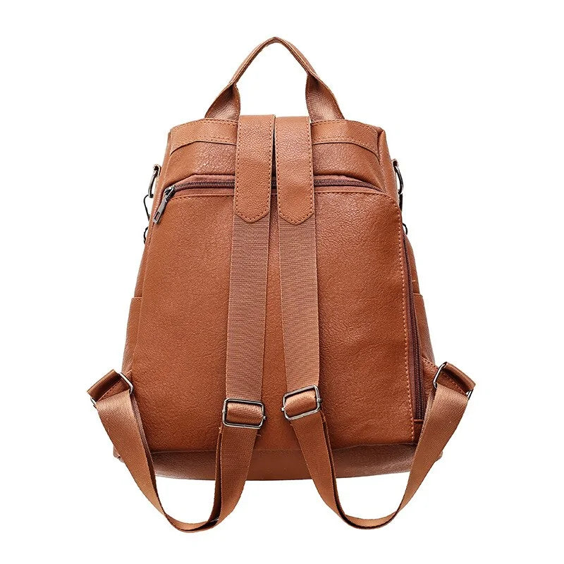 Her "Wish" Premium Leather Waterproof Backpack