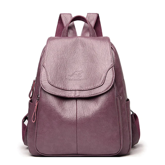 Her "Wish" Women's Vintage Leather Backpack - Aussie