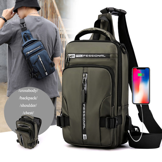 His "Wish" Crossbody Multifunctional Backpack