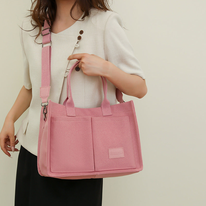 Her "Wish" Casual Canvas Large Crossbody Tote Shoulder Bag.