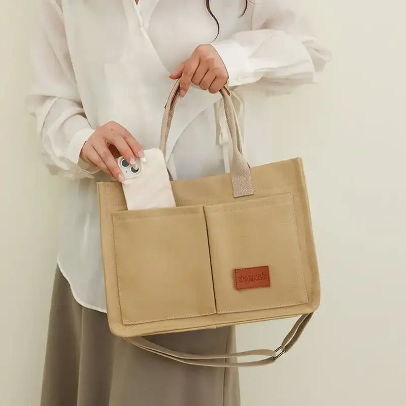 Her "Wish" Casual Canvas Large Crossbody Tote Shoulder Bag.