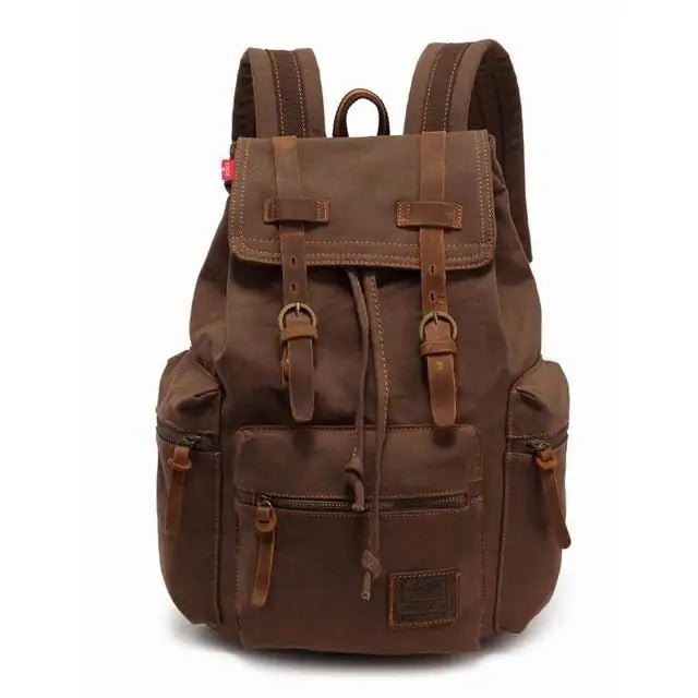 His "Wish" Vintage Canvas Backpack