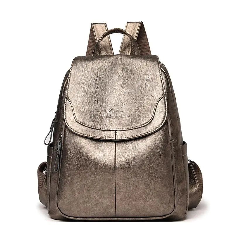 Her "Wish" Women's Vintage Leather Backpack - Aussie